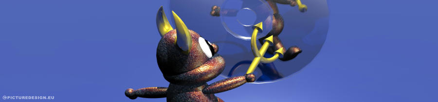 Raytracing Illustration zu FreeBSD PICTUREDESIGN